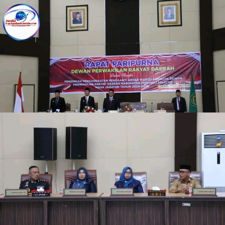 DPRD Tapanuli Selatan Gelar Rapat Paripurna PAW, H. Muhammad Yusuf Siregar Resmi Dilantik
