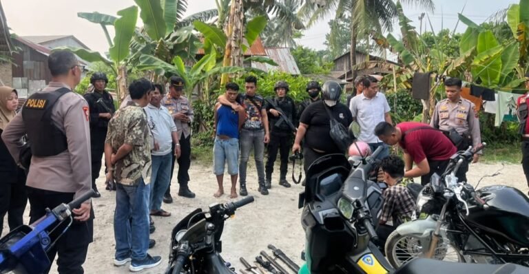 Brimob Sumut Bersama Polres Tebing Tinggi Gelar Operasi Sarang Narkoba Dua Orang Diamankan