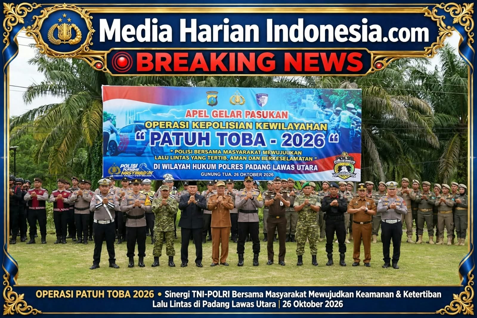 Polres Paluta Resmi Gelar Operasi Patuh Toba 2026 Fokus Tekan Angka Kecelakaan dan Tertibkan 10 Pelanggaran Ini