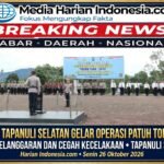 Polres Tapanuli Selatan Gelar Operasi Patuh Toba 2026 Tekan Pelanggaran dan Cegah Kecelakaan
