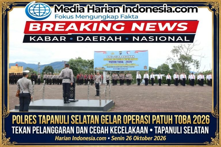Polres Tapanuli Selatan Gelar Operasi Patuh Toba 2026 Tekan Pelanggaran dan Cegah Kecelakaan