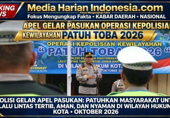 Polres Sibolga Gelar Apel Operasi Patuh Toba 2026, Sasar Pelanggaran Yang Berpotensi Menyebabkan Kecelakaan