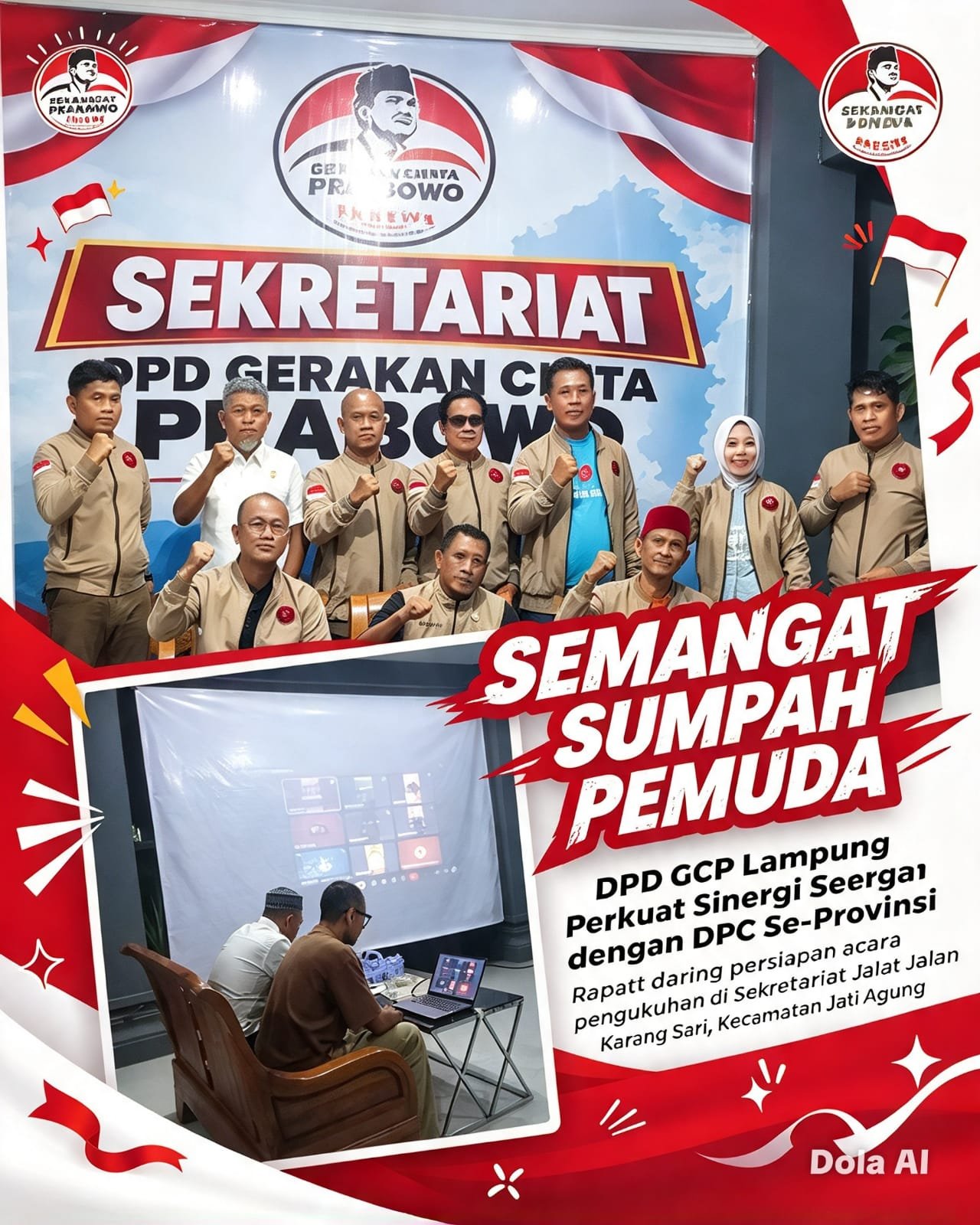 Peringati Hari Sumpah Pemuda, GCP Lampung Gelar Konsolidasi Virtual dan Matangkan Pembentukan Pengurus Baru