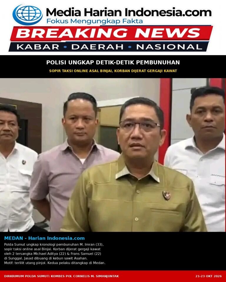 POLISI UNGKAP DETIK-DETIK PEMBUNUHAN SOPIR TAKSI ONLINE ASAL BINJAI, KORBAN DIJERAT GERGAJI KAWAT