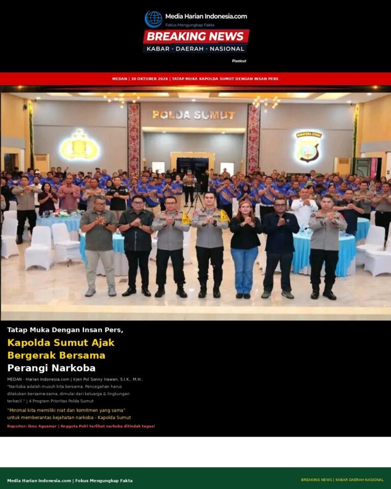 Tatap Muka Dengan Insan Pers, Kapolda Sumut Ajak Bergerak Bersama Perangi Narkoba