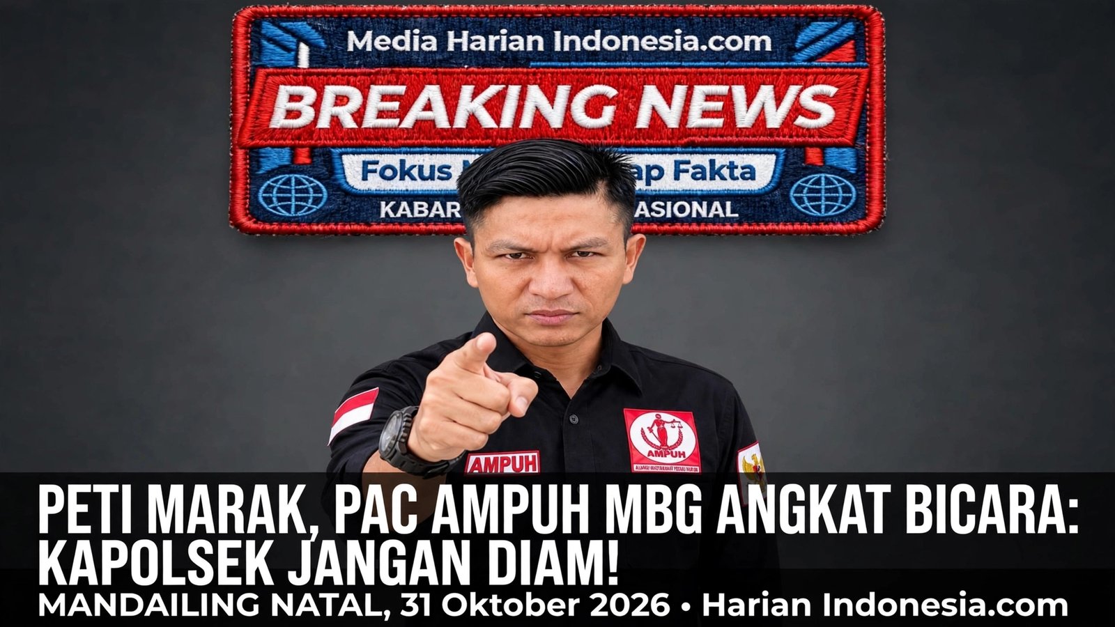 PETI MARAK, PAC AMPUH MBG ANGKAT BICARA: KAPOLSEK JANGAN DIAM!